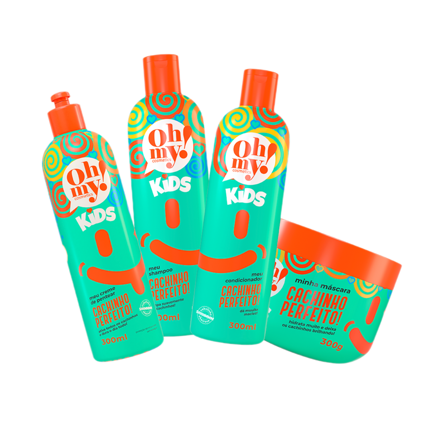 set de shampoo, condicionador e creme de pentear 